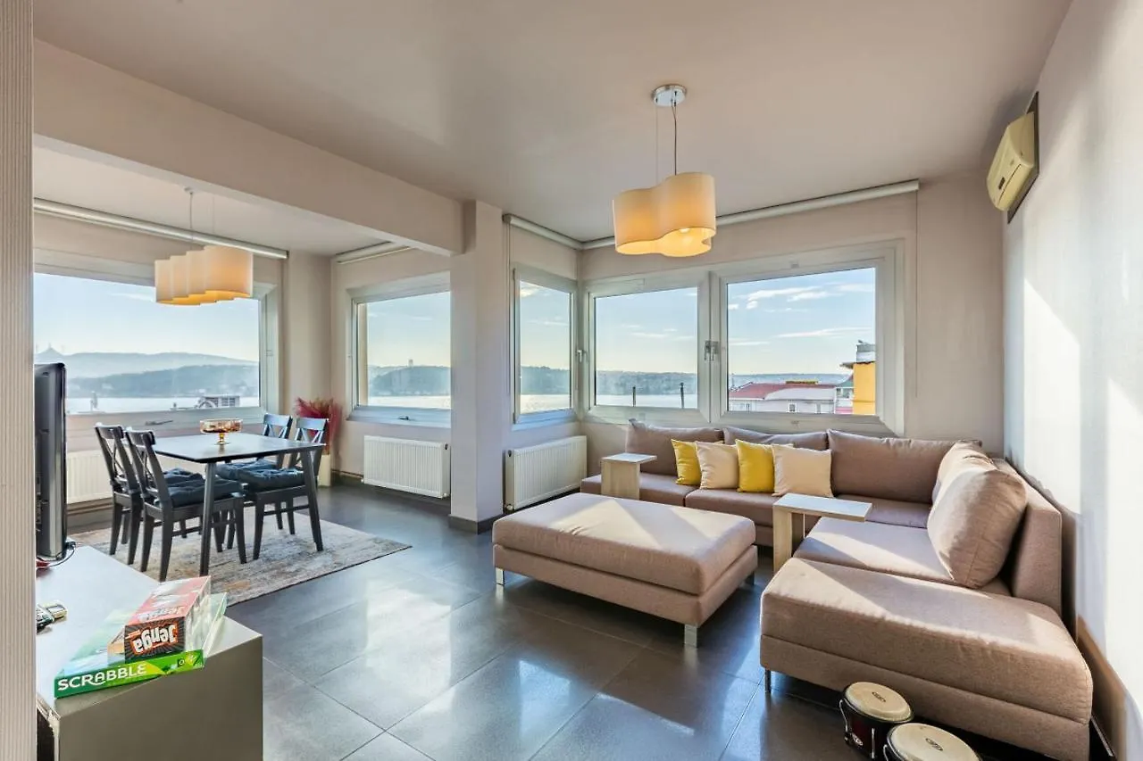 Stylish Apartment With Bosphorus View In Besiktas Istanbulská provincie